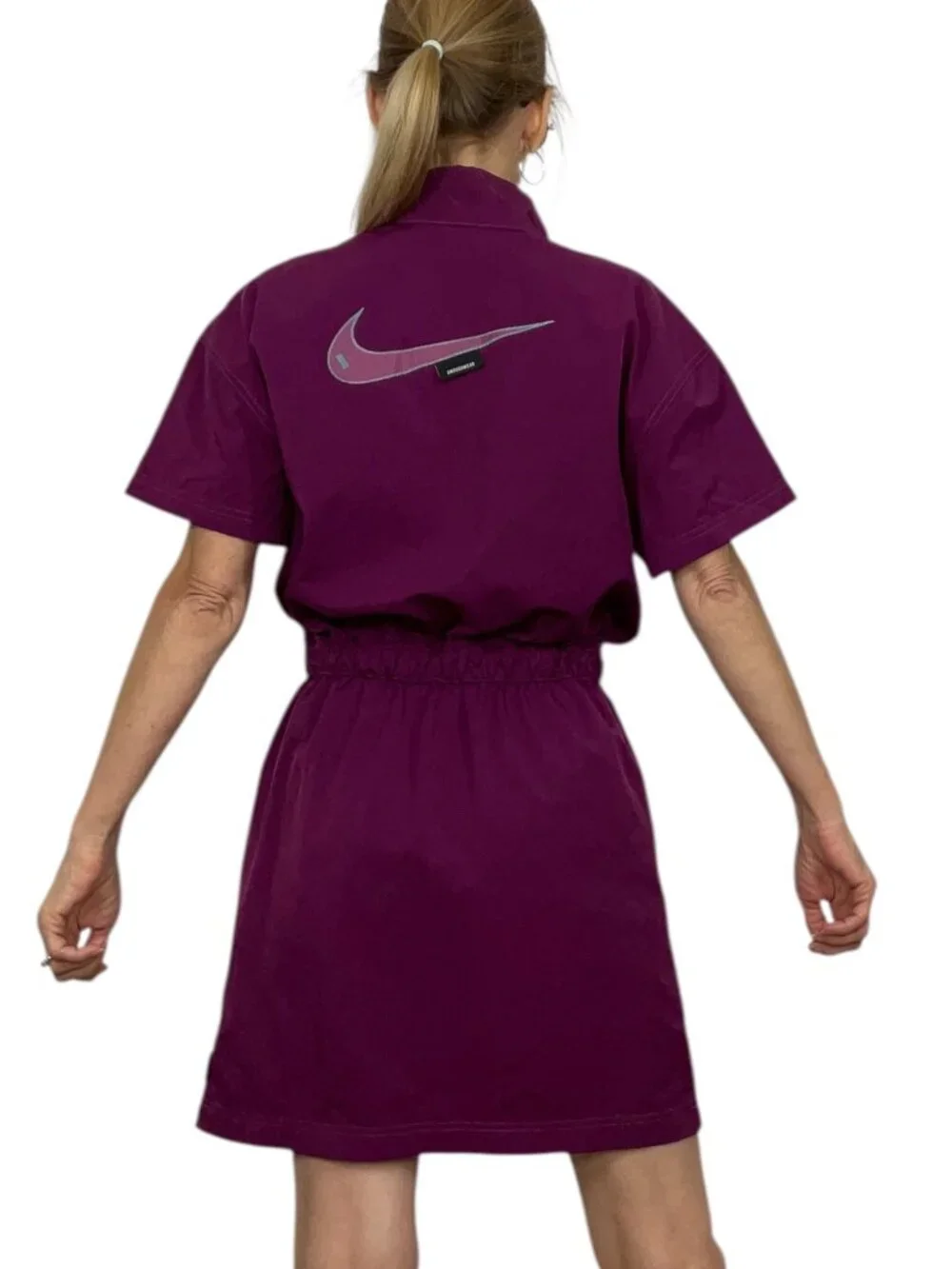 Nike Sportswear Swoosh Woven Dress S Purple Mini Pickleball Mini